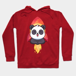 Cute Rocket Panda - Adorable Panda - Kawaii Panda Hoodie